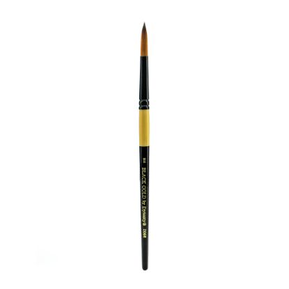 Picture of Dynasty Short-Handled Paint Brush, Size 10, Round Bristle, Synthetic, Multicolor