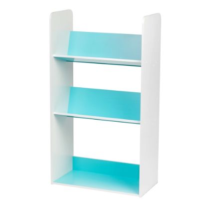 Picture of IRIS 2-Tier Storage Shelf With Footboard, Blue