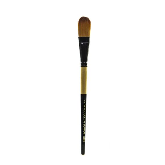 Picture of Dynasty Short-Handled Paint Brush, 3/4in, Oval Wash Bristle, Synthetic, Multicolor