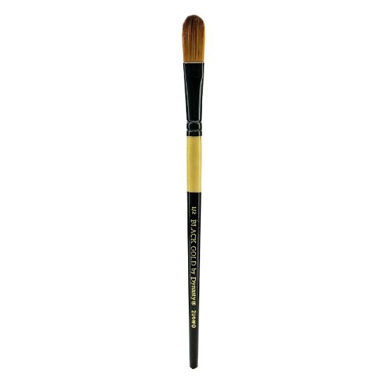 Picture of Dynasty Short-Handled Paint Brush, 1/2in, Oval Wash Bristle, Synthetic, Multicolor