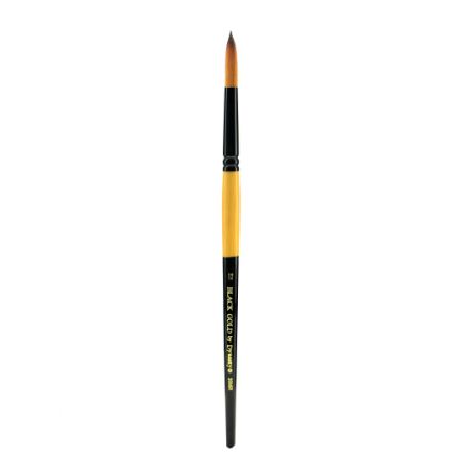 Picture of Dynasty Short-Handled Paint Brush, Size 12, Round Bristle, Synthetic, Multicolor