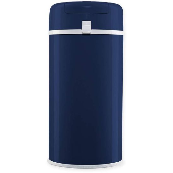 Picture of Bubula Steel Diaper Pail, 25inH x 11-3/8inW, x 11-3/8inD, Navy