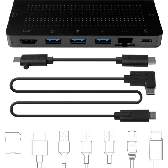 Picture of Twelve South StayGo | USB-C Hub - 85 W - USB Type C - 5 x USB Ports - 3 x USB 3.0 - Network (RJ-45) - HDMI - Wired