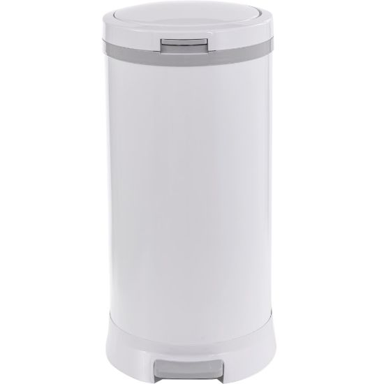 Picture of Bubula Steel Diaper Pail, 9 Gallons, White