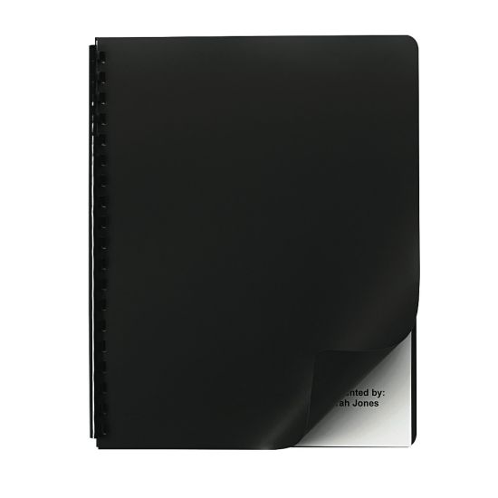 Picture of GBC Designer Premium Plus Presentation Backs, Opaque Black, Pack Of 25