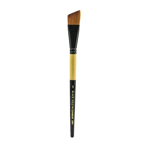 Picture of Dynasty Short-Handled Paint Brush, 3/4in, Angular Bristle, Synthetic, Multicolor