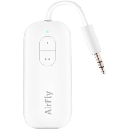 Picture of Twelve South AirFly Duo | Wireless transmitter with audio sharing for up to 2 AirPods /wireless headphones to any audio jack for use on airplanes, boats or in gym, home, auto - 33 ft - Wireless - Headphone - Plug-in