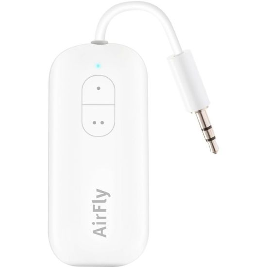 Picture of Twelve South AirFly Duo | Wireless transmitter with audio sharing for up to 2 AirPods /wireless headphones to any audio jack for use on airplanes, boats or in gym, home, auto - 33 ft - Wireless - Headphone - Plug-in