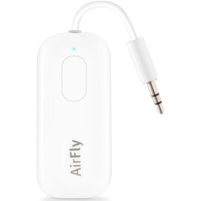 Picture of Twelve South AirFly Pro | Wireless transmitter/ receiver with audio sharing for up to 2 AirPods /wireless headphones to any audio jack for use on airplanes, boats or in gym, home, auto - 33 ft - Wireless - Headphone - Plug-in