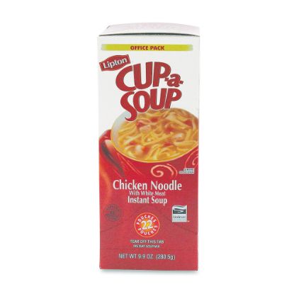 Picture of Lipton Chicken Noodle Cup A Soup, 0.45 Oz, Box Of 22 Envelopes