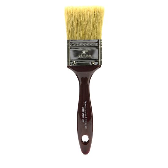 Picture of Princeton Gesso Paint Brush Series 5450, 2in, Flat Bristle, Natural, Burgundy