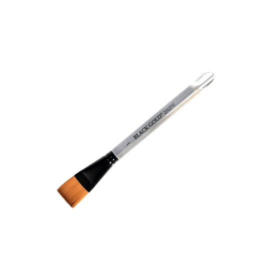 Picture of Dynasty Paint Brush, 1in, Flat Bristle, Synthetic, Clear