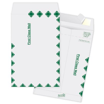 Picture of Quality Park Tyvek Envelopes, First Class, 6in x 9in, White, Box Of 100