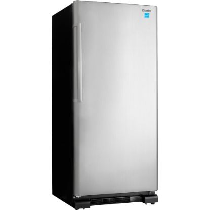 Picture of Danby Designer 17 Cu. Ft. Apartment Size Refrigerator - 17 ft� - Reversible - 17 ft� Net Refrigerator Capacity - 320 kWh per Year - Stainless Steel - Freestanding - LED Light