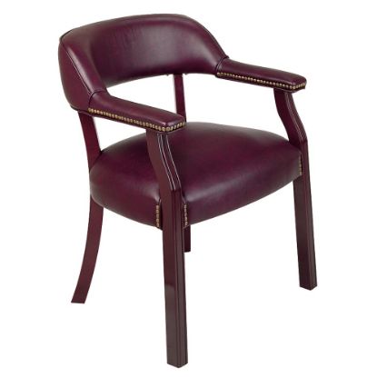 Picture of Office Star Work Smart Guest Chair, Oxblood/Mahogany