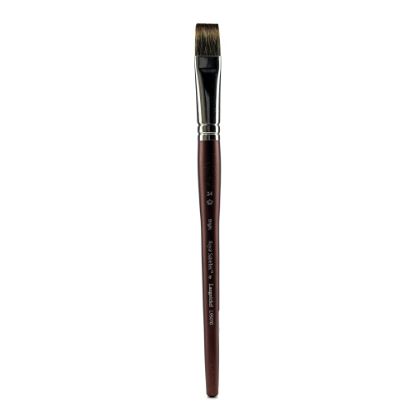 Picture of Royal & Langnickel Sabletek Short-Handle Paint Brush, L95010, Size 24, Bright Bristle, Dark Brown