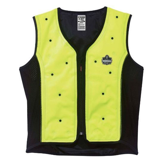 Picture of Ergodyne Chill-Its Evaporative Cooling Vest, Premium, Medium, Lime, 6685