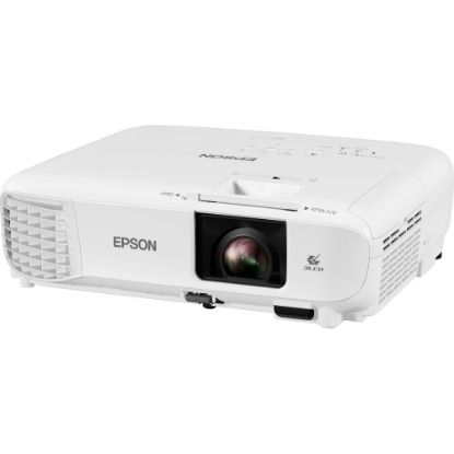 Picture of Epson PowerLite E20 LCD Projector - 4:3 - Ceiling Mountable - White - 1024 x 768 - Front, Ceiling, Rear - 6000 Hour Normal Mode - 12000 Hour Economy Mode - XGA - 15,000:1 - 3400 lm - HDMI - USB - Class Room