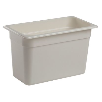 Picture of Cambro Camwear GN 1/3 Size 8in Food Pans, 8inH x 7inW 12-3/4inD, White, Set Of 6 Pans