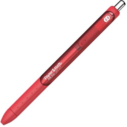 Picture of Paper Mate InkJoy Gel Pens, Pack Of 12, Medium Point, 0.7 mm, Red Barrel, Red Ink