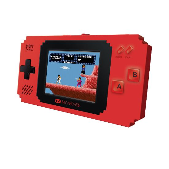 Picture of Dreamgear Pixel Player Portable Gaming System With 300 Games, Red, DG-DGUNL-3202