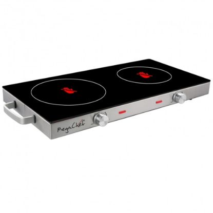 Picture of MegaChef Ceramic Infrared Double Electrical Cook Top, Silver