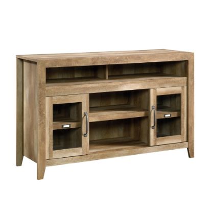 Picture of Sauder Dakota Pass Entertainment Credenza For 60in TVs, 37-1/4inH x 59inW x 19-3/4inD, Craftsman Oak