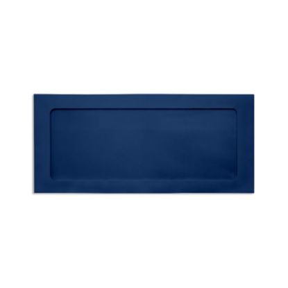 Picture of LUX #10 Envelopes, Full-Face Window, Gummed Seal, Navy, Pack Of 250