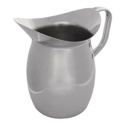 Picture of Tablecraft Stainless Steel Bell Water Pitcher, 3 Qt, Silver