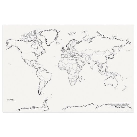 Picture of Pacon Learning Walls World Map, 48in x 72in