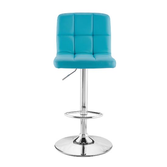 Picture of Powell Caelan Bar Stool, Teal/Chrome