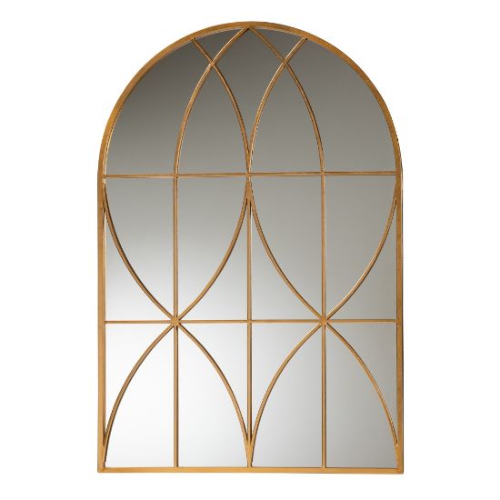 Picture of Baxton Studio Celerina Accent Wall Mirror, 47-1/8inH x 32inW x 5/8inD, Gold