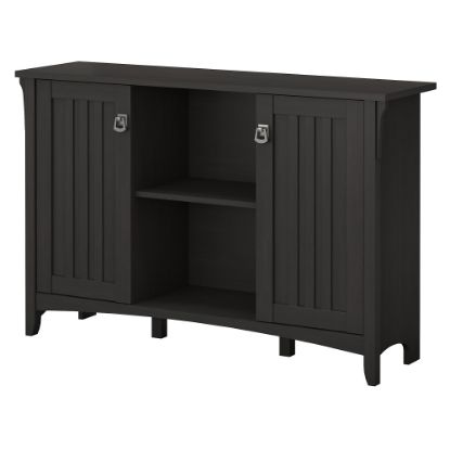 Picture of Bush Furniture Salinas Storage Cabinet With Doors, Vintage Black, Standard Delivery