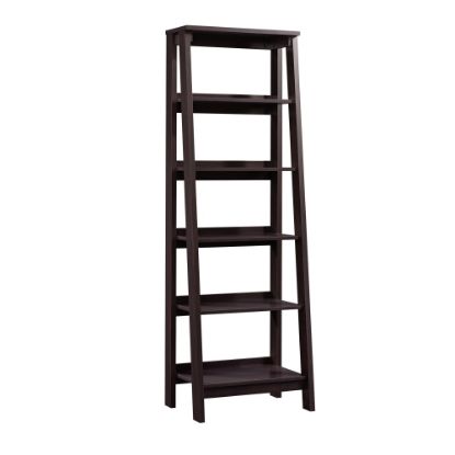 Picture of Sauder Trestle 72inH 5-Shelf Bookcase, Jamocha Wood