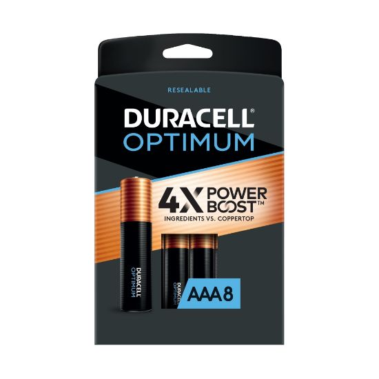 Picture of Duracell Optimum AAA Alkaline Batteries, Pack Of 8