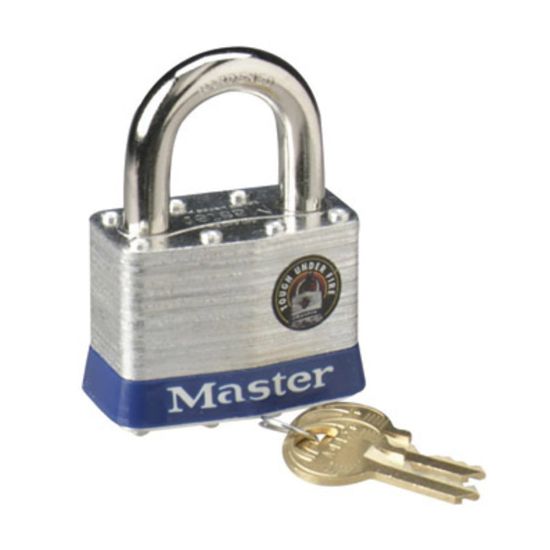 Picture of Master Lock 2in Steel Security Padlock - Cut Resistant - Steel Body - Silver - 1 Each