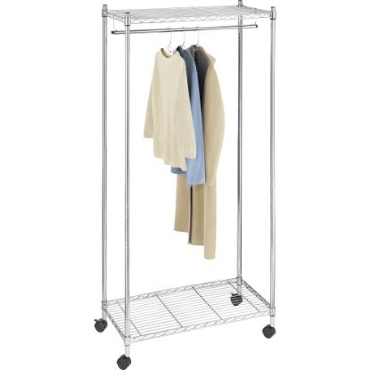 Picture of Whitmor Garment Rack - 75.5in Height x 36in Width x 18in DepthFloor - Durable - Chrome - Steel - 1