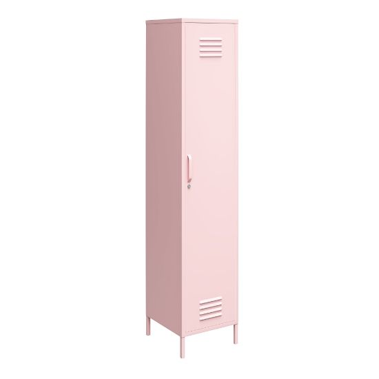 Picture of Ameriwood Home Cache Single Metal Locker Storage Cabinet, 72-7/8inH x 15inW x 15-3/4inD, Pink