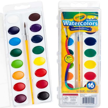 Picture of Crayola Washable Watercolor Paint Set