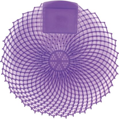 Picture of Genuine Joe Eclipse Scented Urinal Screen - Anti-splash, Flexible, Deodorizer, Sturdy - 36 / Carton - Purple