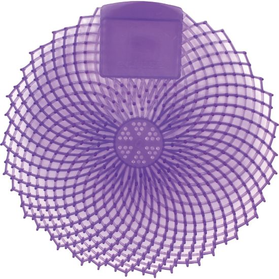 Picture of Genuine Joe Eclipse Scented Urinal Screen - Anti-splash, Flexible, Deodorizer, Sturdy - 36 / Carton - Purple