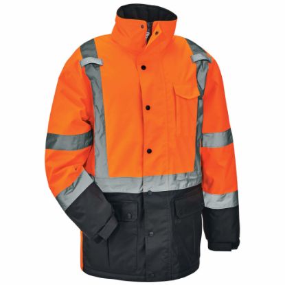 Picture of Ergodyne GloWear 8384 Type R Class 3 Polyester Thermal Parka, XX-Large, Orange