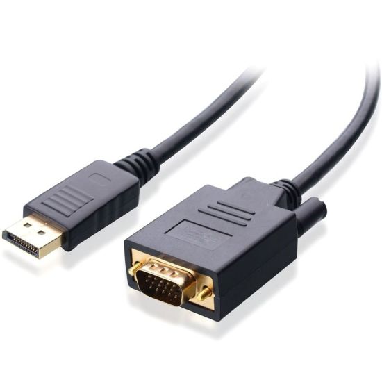 Picture of 4XEM DisplayPort To VGA Adapter Cable, 6ft, Black