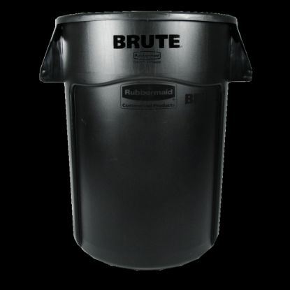 Picture of Rubbermaid Brute 44-Gallon Waste Container, Black