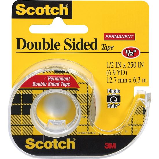 Picture of Scotch Double-Sided Tape With Handheld Dispenser, 1/2in x 248in, Clear