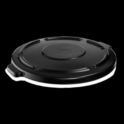 Picture of Rubbermaid 44-Gallon Waste Container Lid, Black