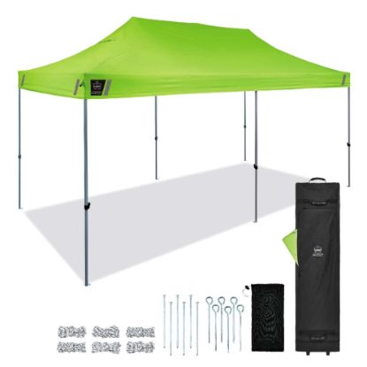 Picture of Ergodyne SHAX 6015 Pop-Up Tent, 10ft x 20ft, Lime