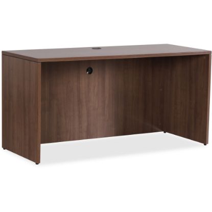 Picture of Lorell Essentials 72inW Computer Desk Credenza Shell, Walnut