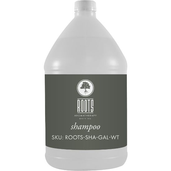 Picture of Hotel Emporium Bulk Shampoo, Roots Aromatherapy White Tea, 1 Gallon, Case Of 4 Bottles