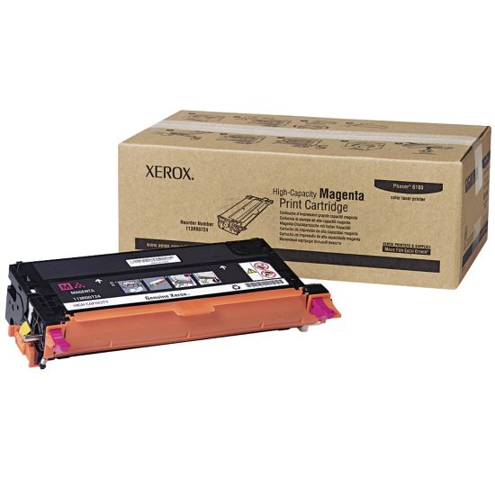 Picture of Xerox 6180/6180MFP Magenta High Yield Toner Cartridge, 113R00724